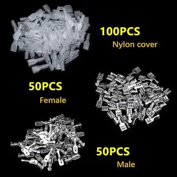 

Spade Crimp Terminals Used For 22-16 Awg 0.5mm2-1.5mm2 Electrical Insulation Sleeve Wire Wrap Connectors