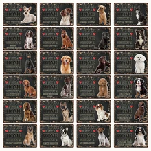 [Kelly66] Домашние животные собака Doberman Золотой Лабрадор металлический знак оловянный плакат табличка для домашнего декора настенная живопись 20*30 см размер Dy92