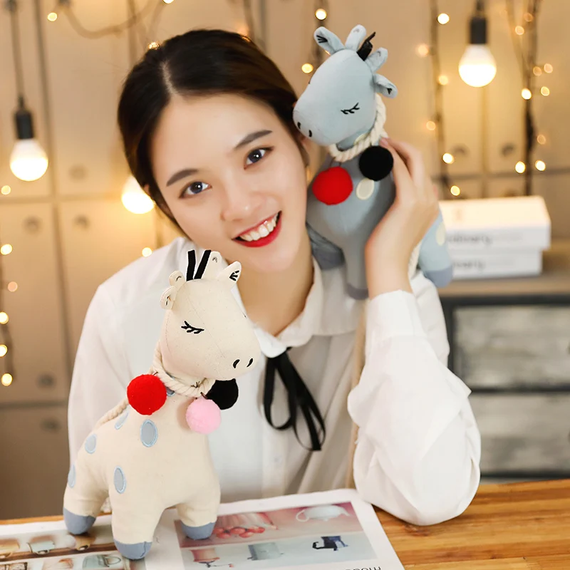 Kawaii мягкий плюшевый жираф рюкзак для девочек плюшевый олень сумка на плечо день рождения Рождественский подарок