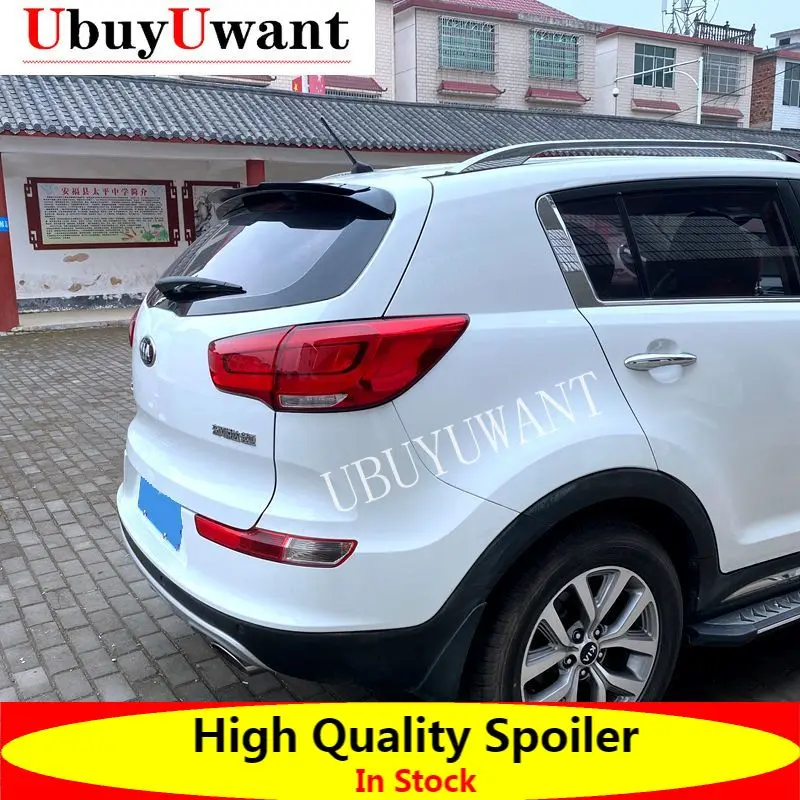 Rear Roof Lip Spoiler For Kia Sportage R 2010 2017 ABS Color Car Tail
