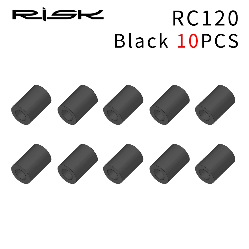 10PCS Black RC120 Риск 10 шт. кремнезема велосипедный кабель протектор корпус штекер MTB дорожный велосипед тормоза переключения кабель ночник Протектор Кольцо Сверхлегкий - Цвет: 10PCS Black RC120