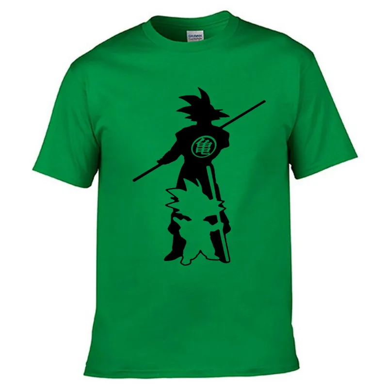 Новое поступление, футболка из японского аниме «Драконий жемчуг Z», Супер Saiyan, мужские футболки Son Goku, топы, Мужская одежда, хлопковая футболка - Цвет: 15
