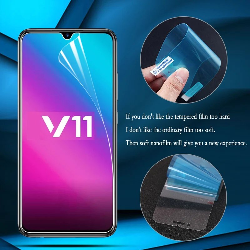Нано Взрывозащищенная пленка для Vivo IQOO Pro Neo Nex 3 S1 Y7S Z5 U10 U3X X30 Y9S Guard (не закаленное