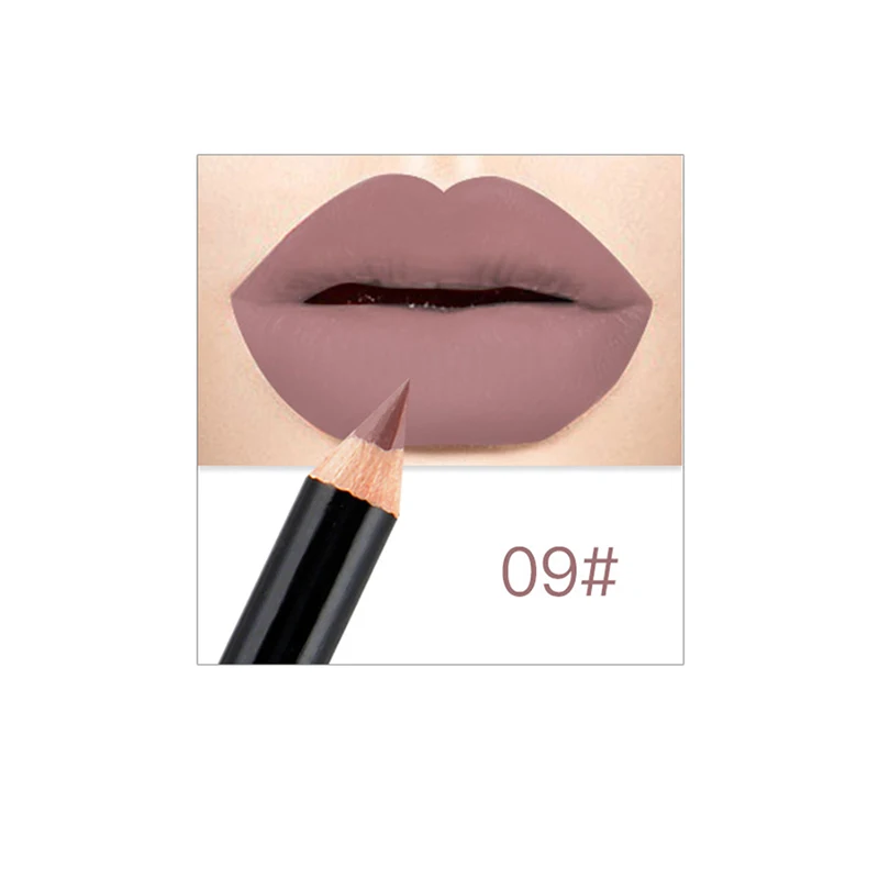 12 Colors Hot Matte Lip Liner lipstick Pen Long Lasting Lipliner Pigments Waterproof no blooming Smooth Makeup карандаш для губ