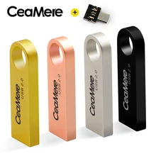 CeaMere C3 USB флеш-накопитель 8 ГБ/16 ГБ/32 ГБ/64 ГБ флеш-накопитель USB 2,0 флеш-накопитель карта памяти USB диск 512 МБ 256 МБ бесплатно OTG