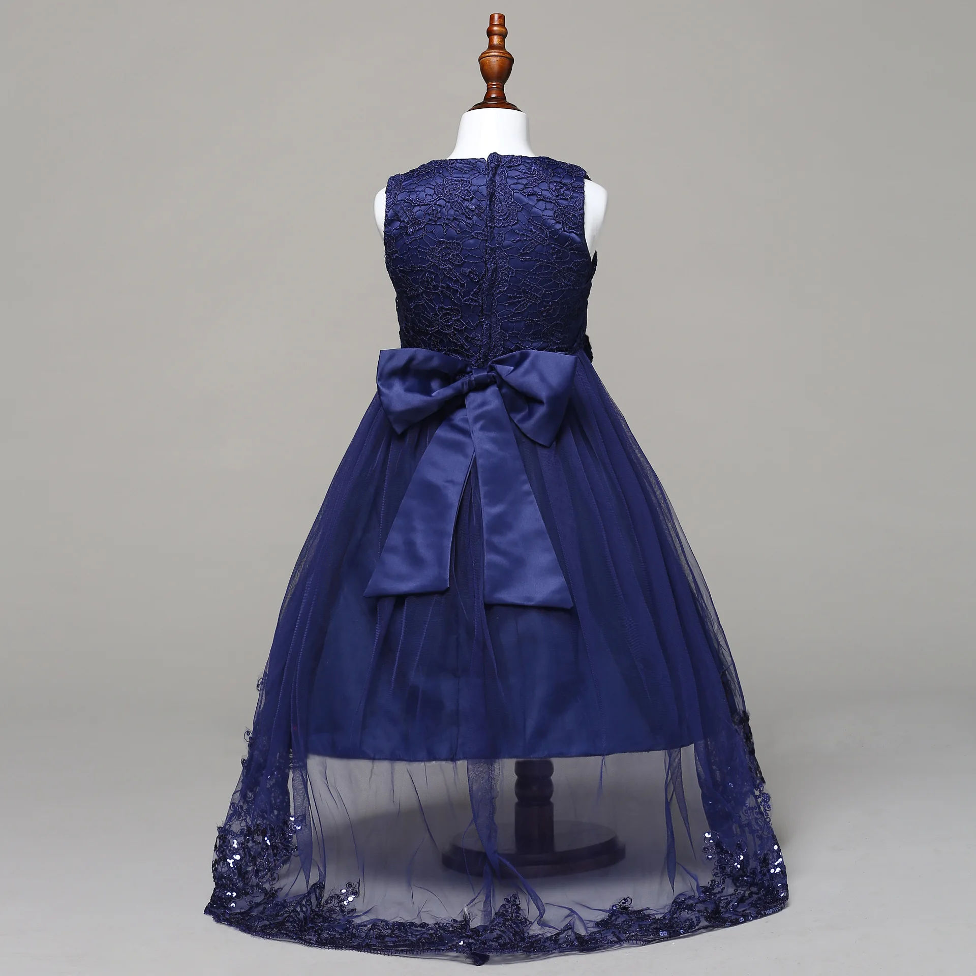 Spring And Summer New Products Flower Fairy Children Tailing Evening Gown Sequin Flower Children Princess Skirt Children Dress