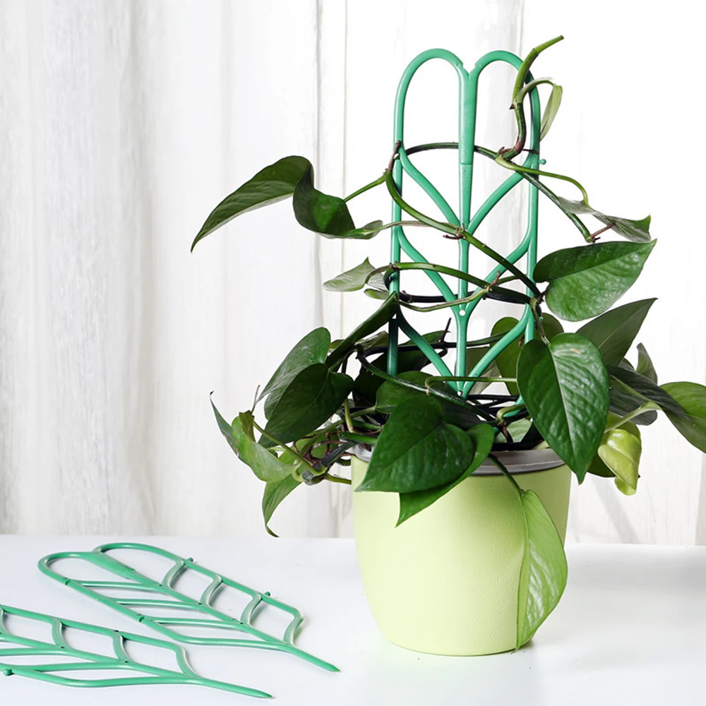 DIY пластиковая рамка для поддержки растений кронштейн для горшка полка для восхождения цветок фиксированное направление роста растений для сада крепление для виноградной лозы