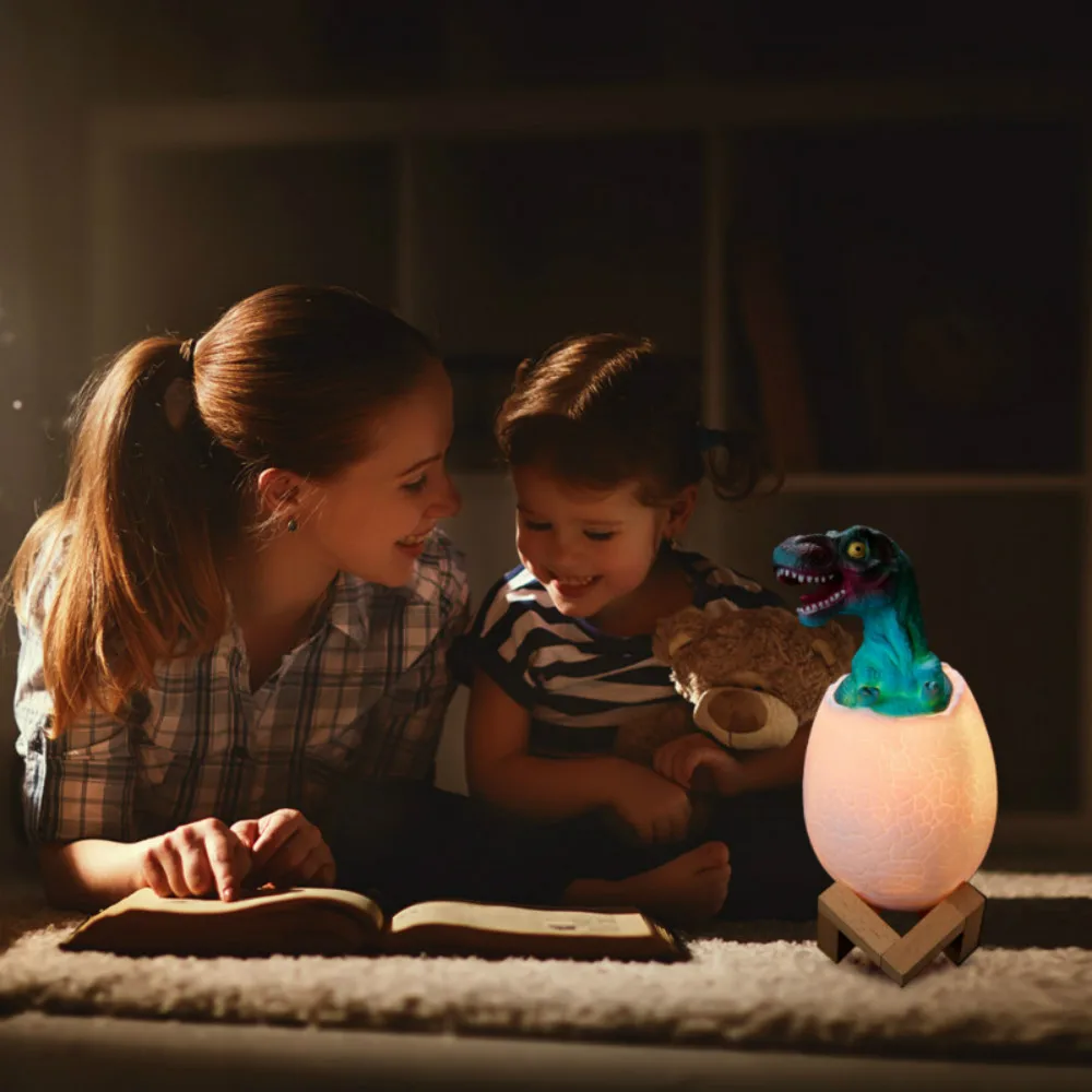 3D динозавр лампа 16 Цвета светодиодный ночной Светильник Touch/дистанционного Home Decor