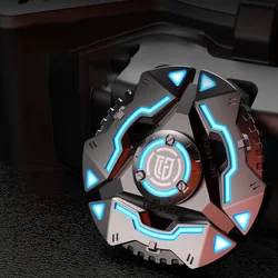 Spinner antiestrés de Metal luminoso para niños y adultos, juguete sensorial giratorio para mano, regalo, novedad