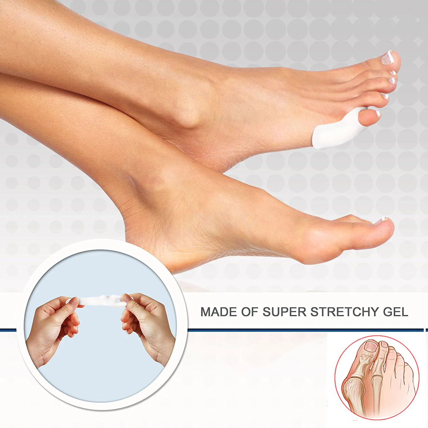 4pcs Silicone Gel Little Toe Corrector Bunion Protector Toe Straightener Separator Thumb Valgus Orthopedic Pain Relief D2227