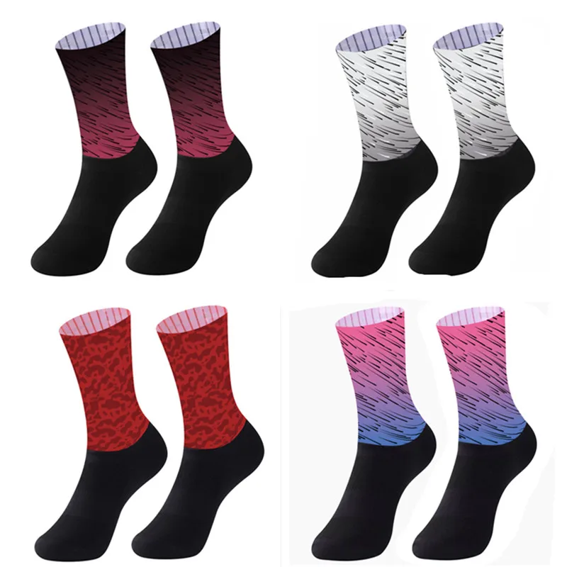 2020 Bike Team Aero Socks Seamless Anti Slip Cycling Socks Outdoor ...