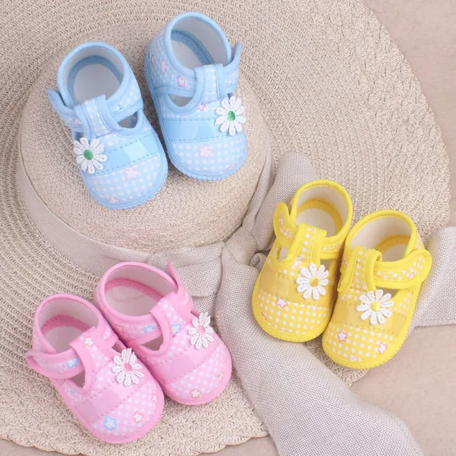 Cute Baby Girls Floralsandals Bow Toddler Infant Boy Soft Sweet Sole Prewalker Shoes Baby Toddler Shoes Protection Kawaii Shoes 1