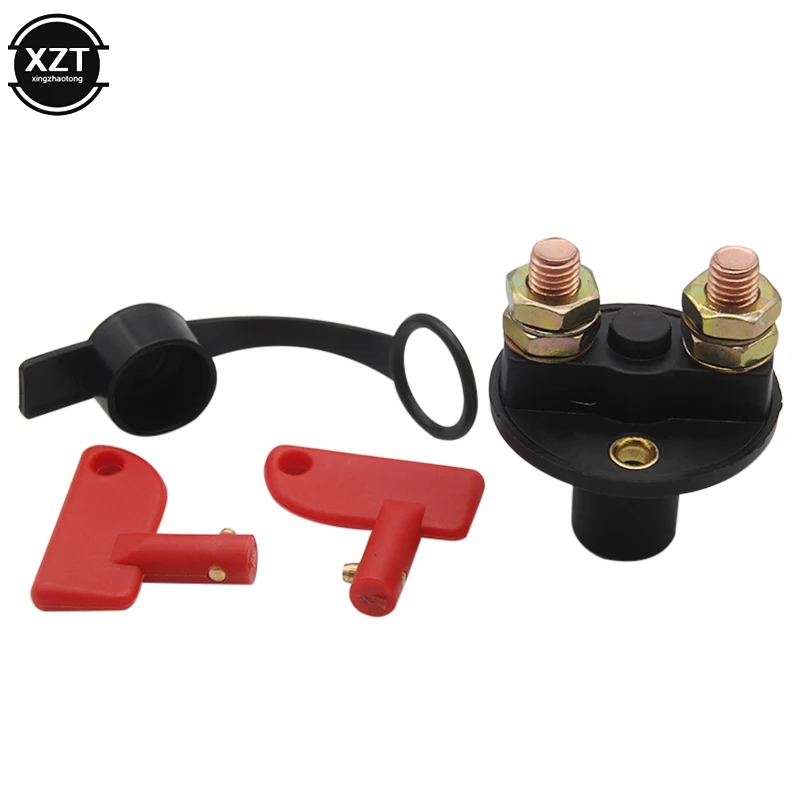Batteria Per Auto Switch12-24V Isolatore Di Alimentazione Cut Off Kill Switch + 2 Chiavi Rimovibili Per Marine Atv Truck Boat Car Disconnect Bateria