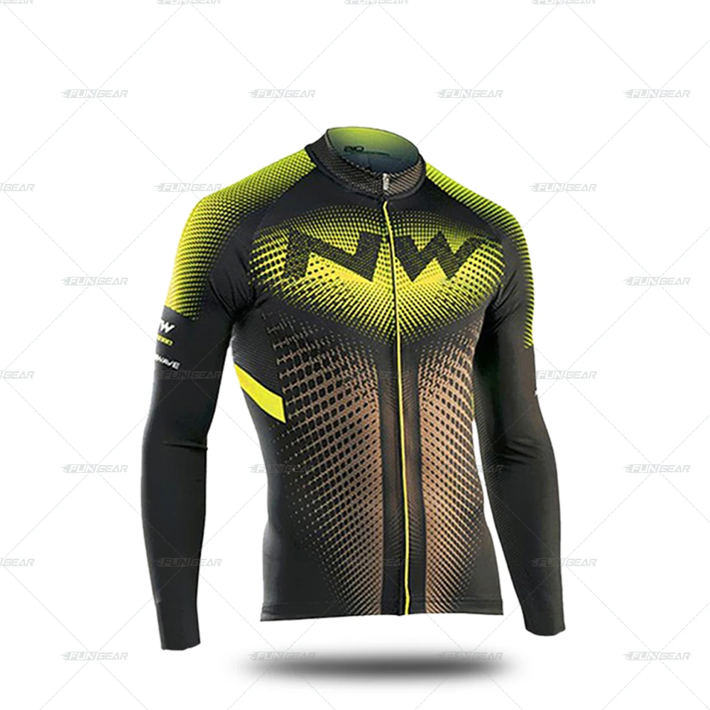 JERSEYS Комплект из Джерси с длинным рукавом для велоспорта, одежда для велоспорта, Зимняя Теплая Флисовая Куртка для триатлона Pro Team, Мужская одежда для верховой езды, MTB, верхняя одежда - Цвет: JERSEYS