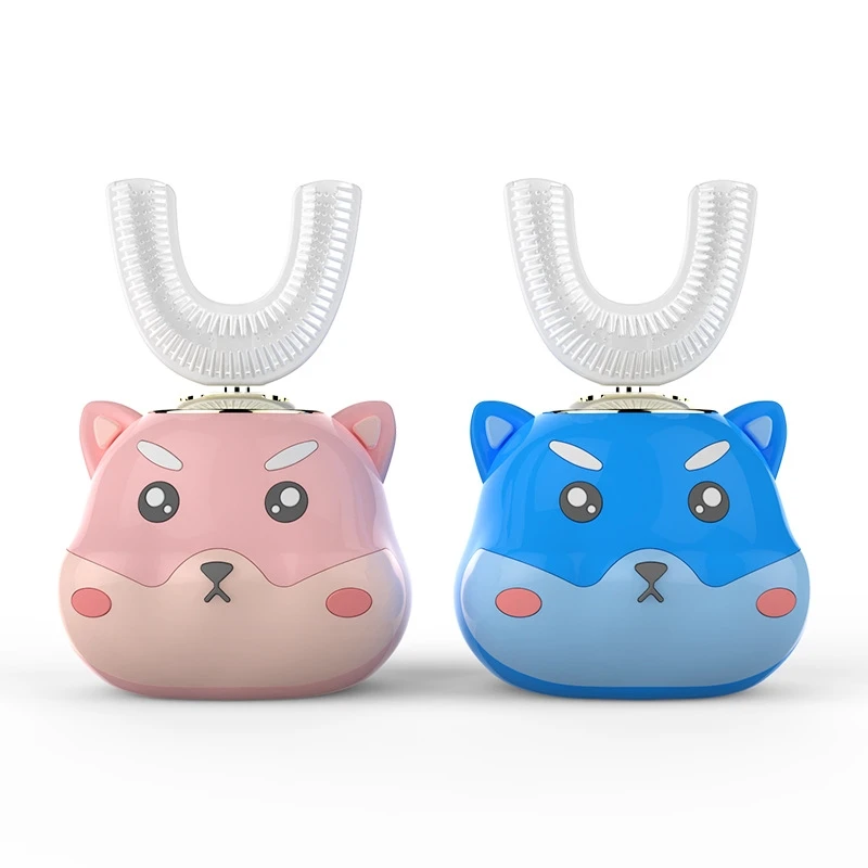 Ultrasonic Electric Toothbrush Food Grade Silicone Brush Head for Children 360 Degree Cartoon Cute Pet U-shaped Teeth Care Ultrasonic Electric Toothbrush Food Grade Silicone Brush Head for Children 360 Degree Cartoon Cute Pet U-shaped Teeth Care