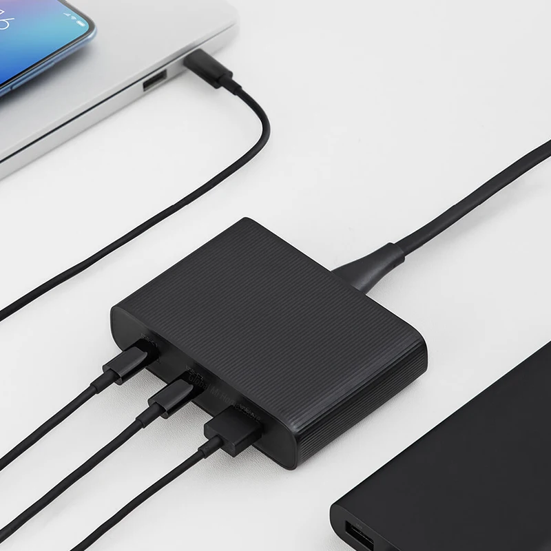 Xiaomi Mijia ZMI USB зарядное устройство 65 Вт Высокая мощность рабочего стола Быстрая зарядка издание адаптер питания быстрое обучение спальня офис путешествия
