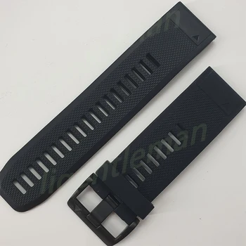 

Original used black Quick Release Watch Strap 26mm for garmin fenix6X fenix3 HR fenix5X fenix5X plus Black silicone strap