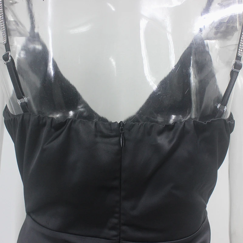 Женское Короткое платье на бретельках Dressmecb Клубное элегантное мини без рукавов