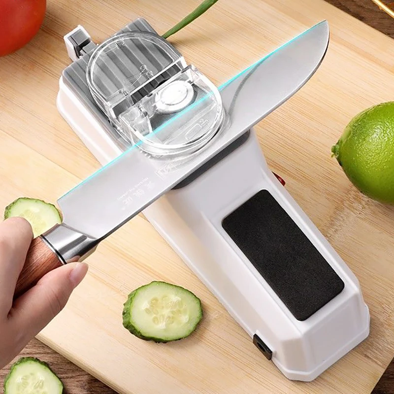 Affûteur De Couteaux Électrique Usb, Pierre À Aiguiser Rapide Et  Automatique, Pierre À Aiguiser, Couteaux De Cuisine, Broyeur De Ciseaux -  Aiguiseurs De Couteaux - AliExpress