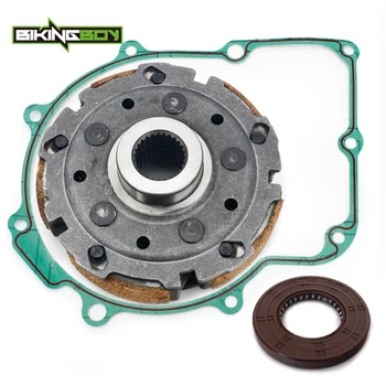 

BIKINGBOY Wet Clutch Pad Shoe + Gasket + Oil Seal For Yamaha Grizzly 660 2002 2003 2004 2005 2006 2007 2008 Rhino 660 2004-2007