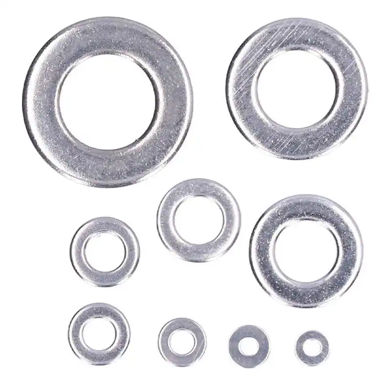 150pcs Flat Washers Assortment Kit A270 Stainless Steel Bolts Washer