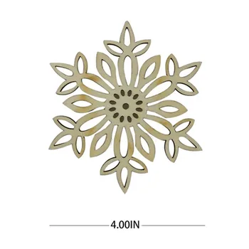 

DIY Wooden Christmas Tree Snowflake Pendant ,27 Pieces Unfinished DIY Hollowed-out Christmas Tree Pendant Cord(10cm)