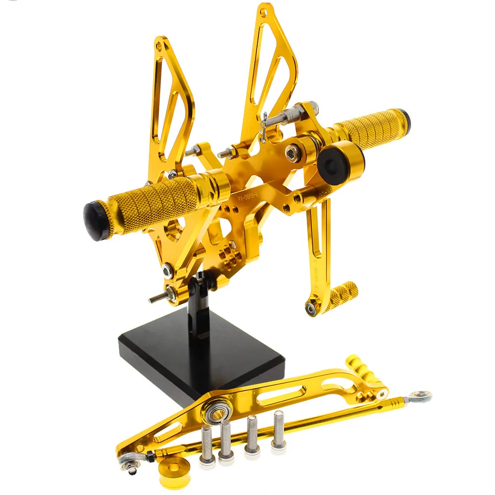 CNC Алюминиевый Регулируемый мотоцикл Rearset задний Набор Подножки педаль Подножка для YAMAHA R6 YZF R6 2006- 14 13 12 11