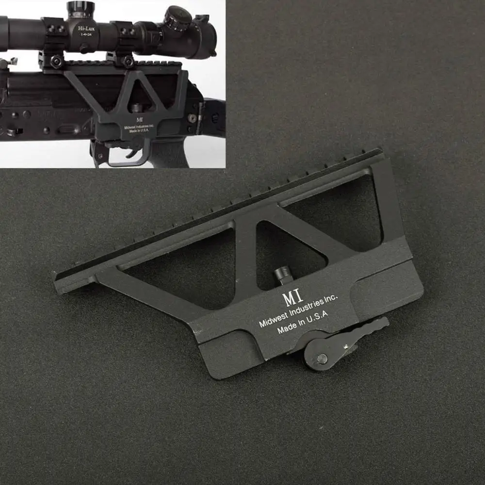 Tactical CNC Quick Detach AK Side Rail Red Dot Scope Mount For AK 47 AK 74 Hunting Airsoft Rifle Gun Accessories Base Picatinny