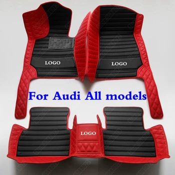 

3D Car Floor Foot Mats for Audi A1 A2 A3 A4 A5 A6 A7 A8 Q3 Q5 Q7 Q8 S4 S5 S8 RS TT Quattro All Weather Leather Auto Carpet Cover