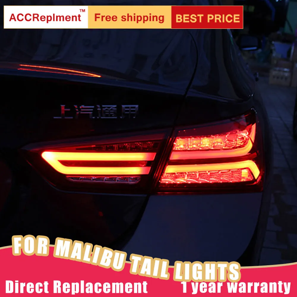 Светодиодный фонарь в сборе для Chevrolet Malibu 16-18 светодиодные задние фары тормозной сигнал заднего хода задний фонарь DRL автомобильные задние фары