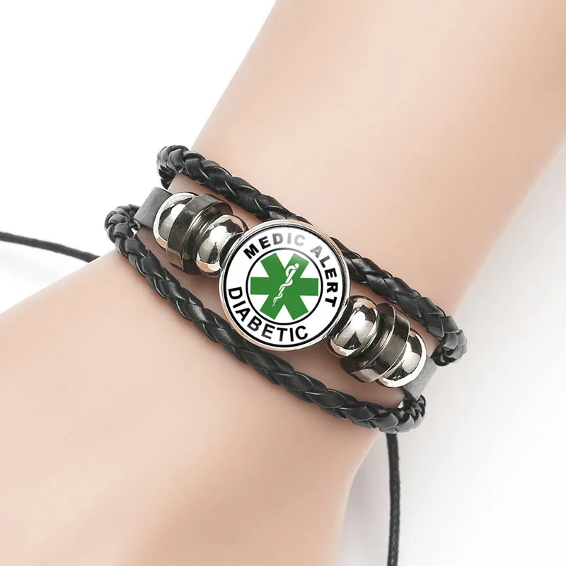 Bracelet En Cuir Cabochon AC/DC - Neuf Avec étiquettes - Style Rock
