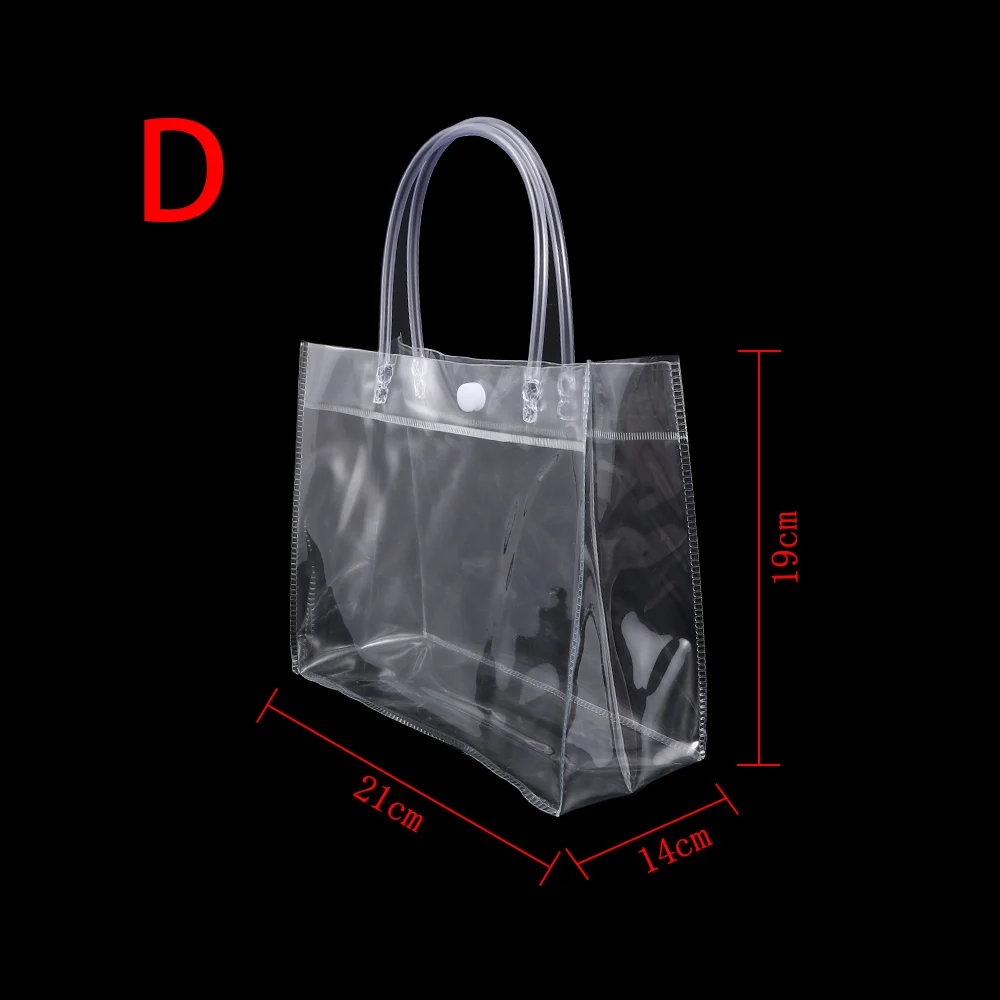 Горячая лето осень прозрачная сумка через плечо для женщин тренд моды Tote Желе Мода ПВХ прозрачная сумка для покупок Новинка - Цвет: D