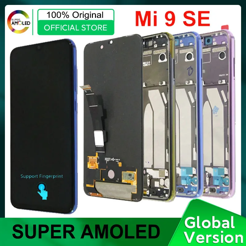 Amoled-дисплей 5 97 дюйма для Xiaomi Mi 9 SE ЖК-экран со сканером отпечатков пальцев