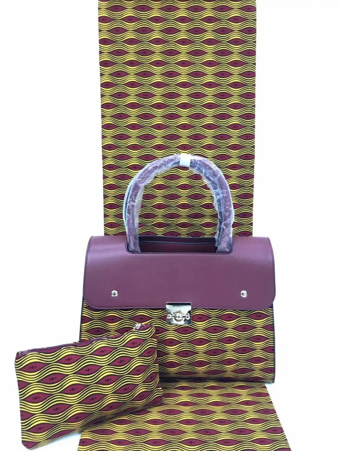 

fabric Bag High Quality nigerian african print fabric material bag with fabric women bag African ankara fabric bag YBG02
