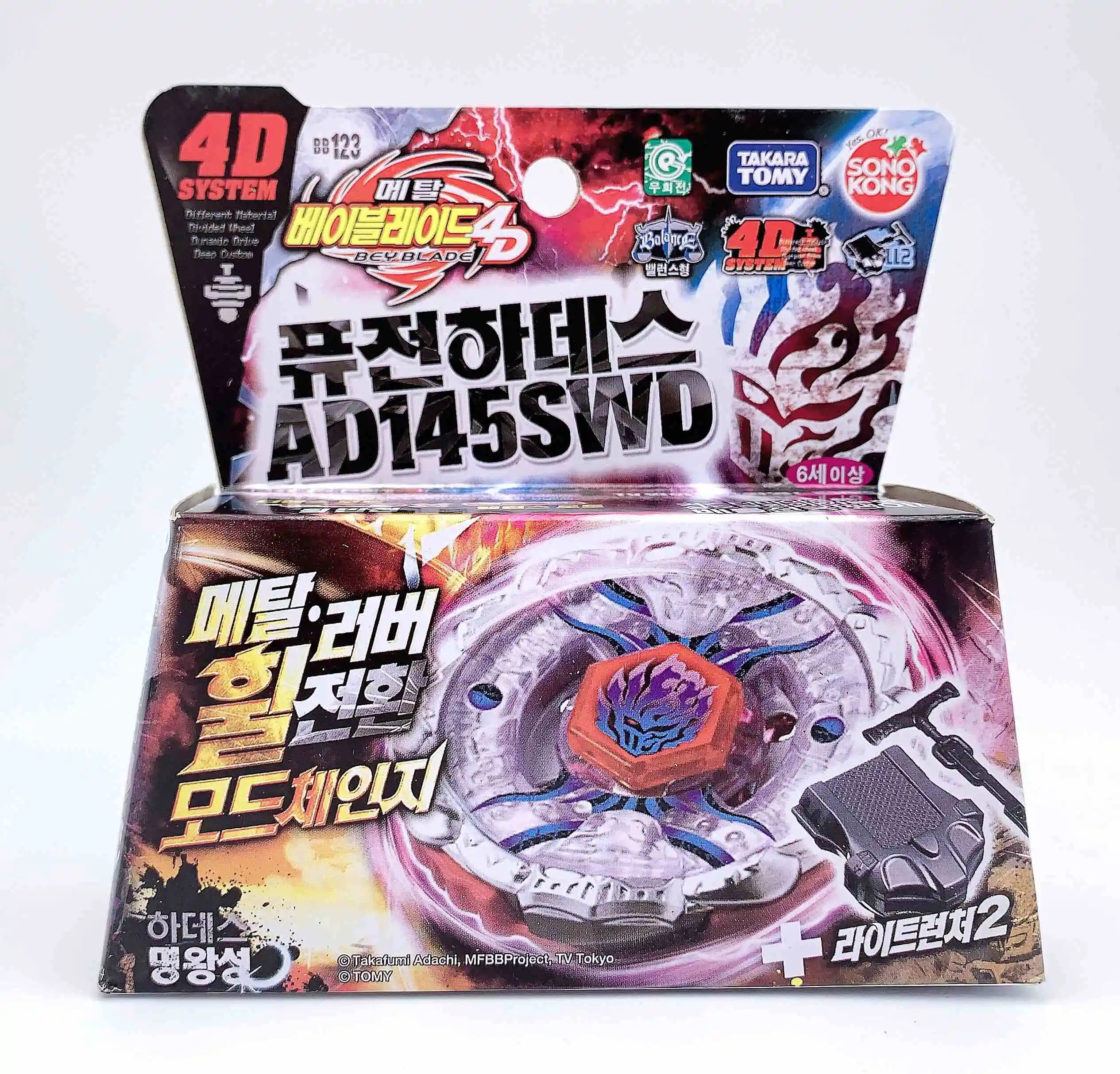 100% Оригинальный Takara Tomy Beyblade BB123 Fusion Hades + пусковая установка Корейская версия в