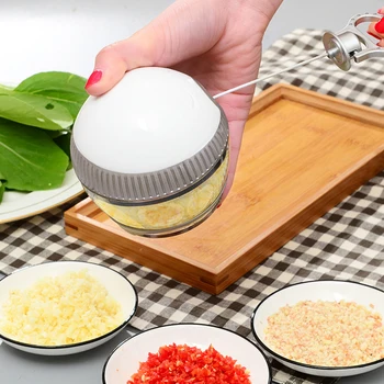 

Manual Kitchen Pull Fruit Chopper Vegetable Onions Garlic Knife Mixer Bowl Multifunctional Food Grinder Tools Choppers
