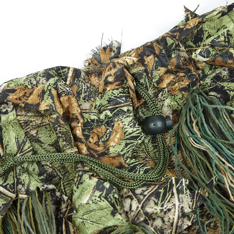 Ghillie костюм охотничий лес 3D Bionic Leaf Маскировочная форма Cs камуфляжные Костюмы Набор Снайпер джунгли Поезд Одежда для охоты