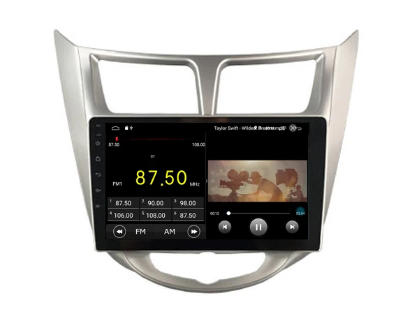Sale 4G Lte car Intelligent navigation tape recorder 9.0 android car gps radio multimedia for hyundai VERNA Solaris Accent 2011 2012 5