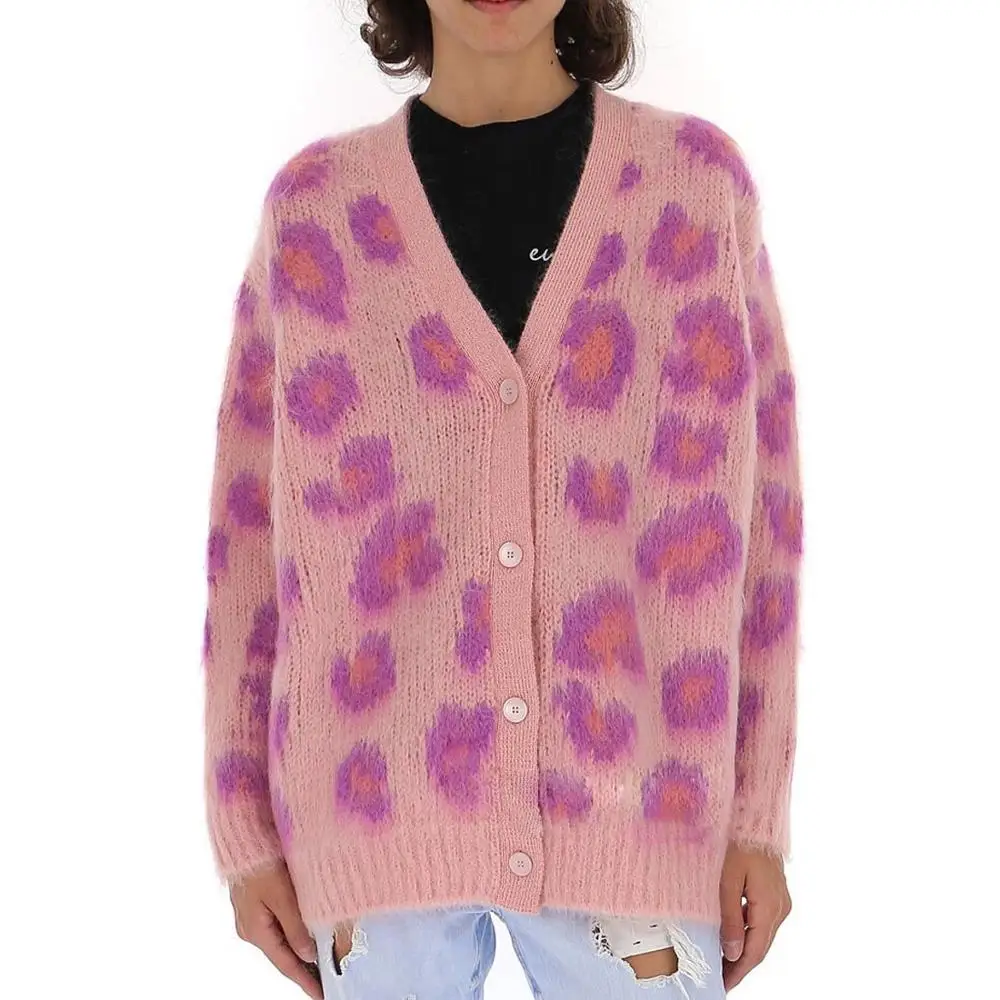 Women Oversized Mohair Cardigan 2019 