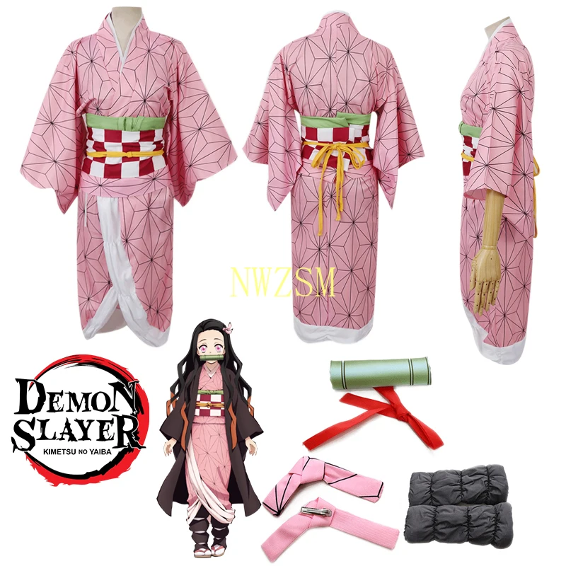 Kimetsu No Yaiba Demon Slayer Kids Cosplay Costume Halloween Carnival Gorgeous Funny Nezuko Wear |