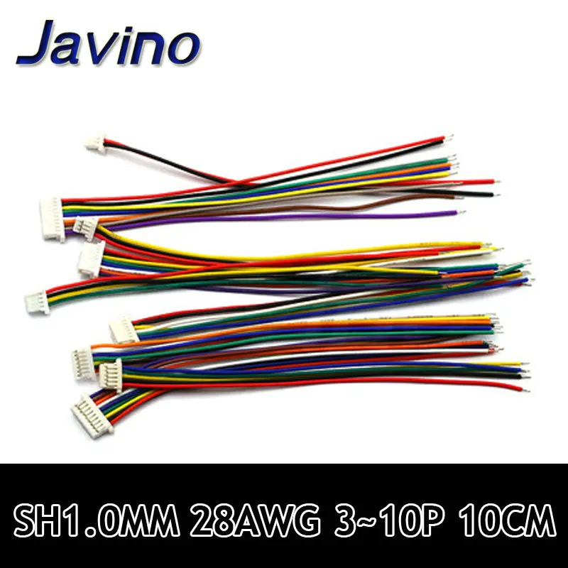5 шт. проводной кабель SH1.0 JST 2/3/4/5/6/7/8/9/10 DIY электронная линия одноконтактная