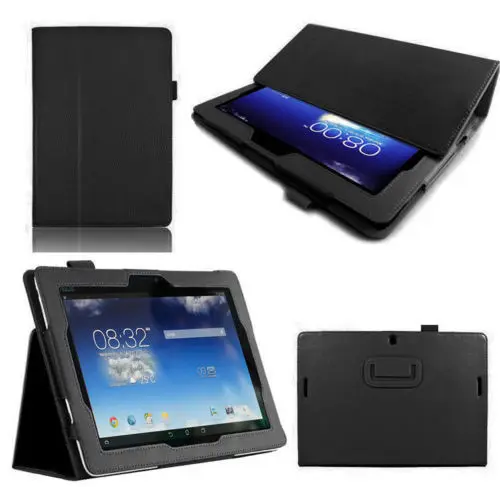 Ультратонкий Магнитный Флип кожаный чехол для ASUS MeMO Pad FHD 10 ME301T ME302 ME302C ME302KL Tablet PC Роскошный чехол для планшета - Цвет: black