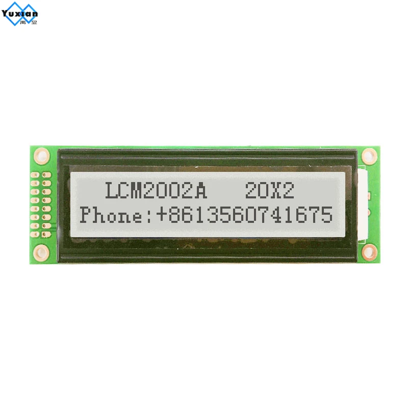 LCD Display Screen 20X2 LCD Display Module I2C 2002A Compatible LMB202D WH2002 TC2002A AC202A