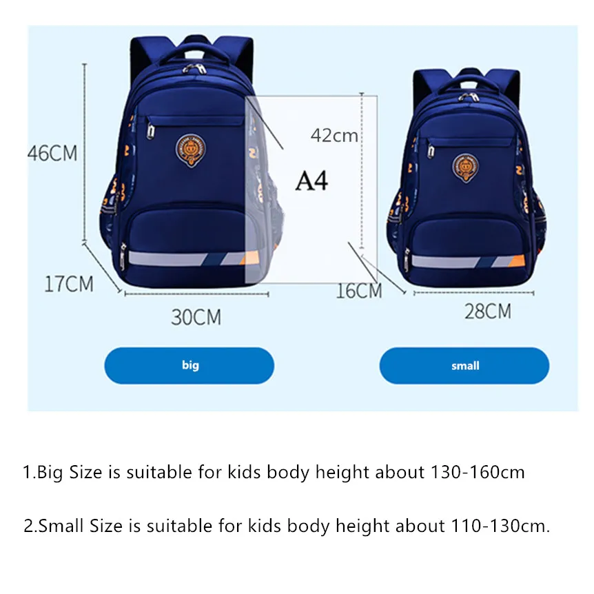 primary child school backpacks boys bookbag student luminous backpack large waterproof backpack for school teen boy schoolbag 3