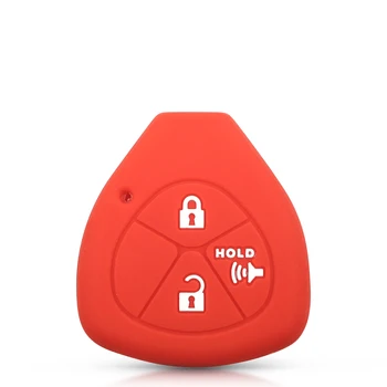 10x3 Chiave telecomando per Toyota YARIS AURIS Sienna 2005 2006 2007 2008 2009 2010 copertura telecomando - KEYYOU custodia portachiavi in Silicone 10x3 pulsanti per Toyota YARIS AURIS Sienna 2005 2006 2007