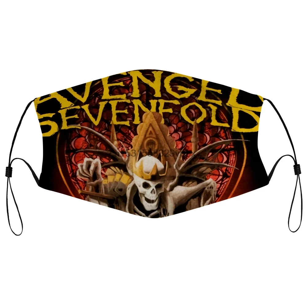 Dust Mask With Filter Avenged Sevenfold Deadly Rule Unisex Hail To The King Fallen1 Mouth Face | Аксессуары для одежды