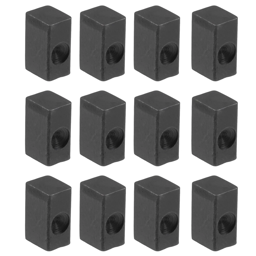 12pcs Elecrtric Guitar Tremolo Bridge Saddle Insert Lock String Iron Block for Guitar Accessories