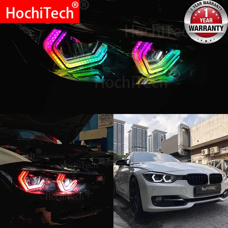 Для 2014-up BMW F34 3 серии GT аксессуары RGBW множество цветов Известный стиль M4 кристалл