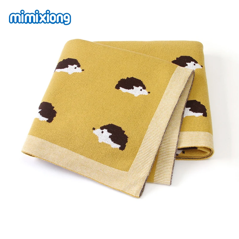 Baby Blankets Knitted Newborn Bebes Swaddle Wrap Super Soft Toddler Kids Sofa Crib Blanket 100*80 Infant Stroller Quilts Cartoon