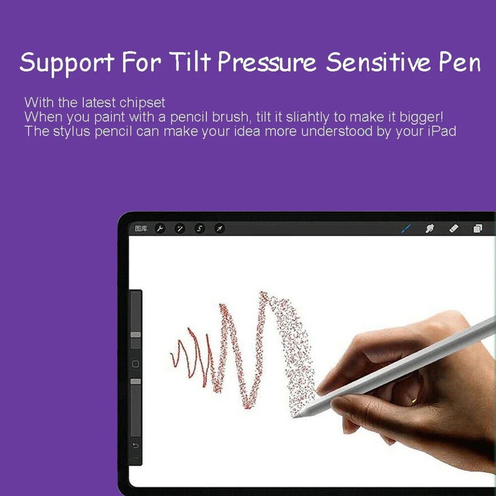 para Ipad Caneta Stylus para Ipad Rejeição para Apple Caneta Sensibilidade Inclinação & Palma Lápis Material Abs Modelo Pro 2021 - Imagem 4